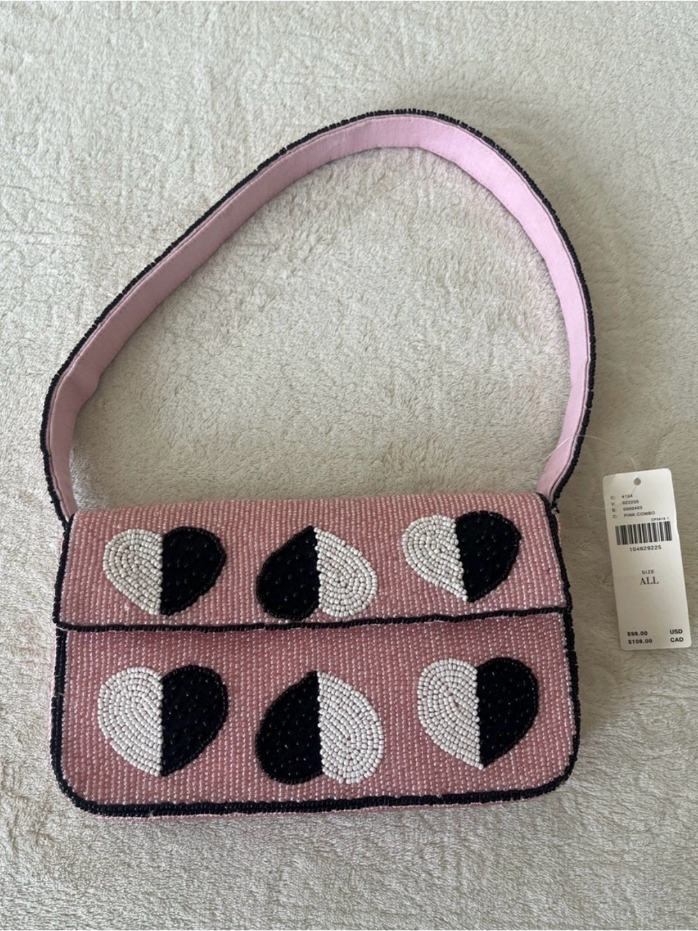 The Fiona Beaded Bag: Hearts